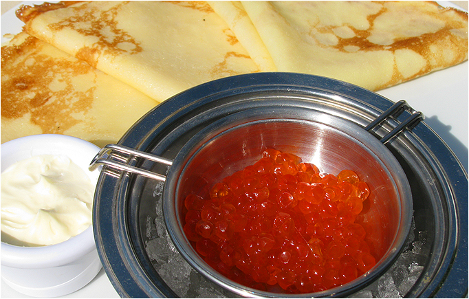 Блины с икрой Блины с икрой