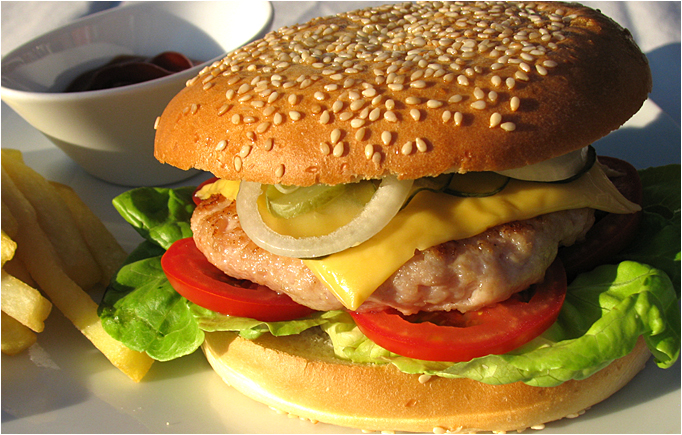 Чизбургер с курицей Чизбургер с курицей