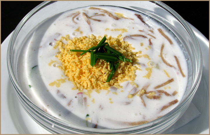 Окрошка на кефире Окрошка на кефире